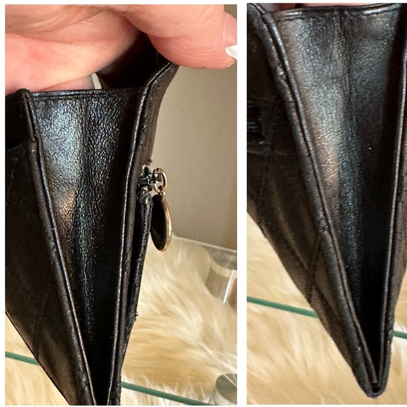 Authentic CHANEL Vintage Early 1990”s Wild Stitch Flap Wallet, in Black. EUC - Picture 14 of 16